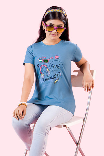 Carolina Girls Casual Half Sleeve Tees